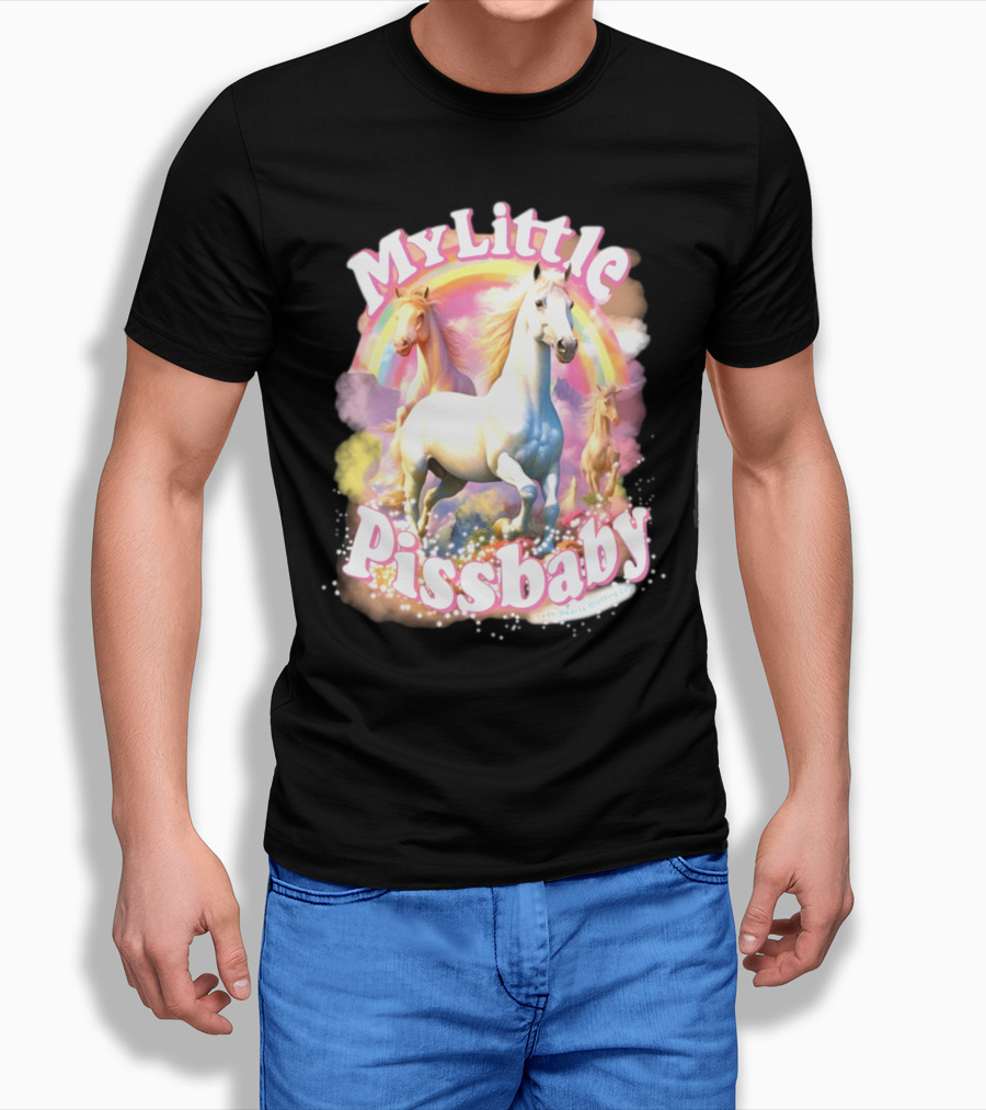 My Little Pissbaby Rainbow Horses T-Shirt