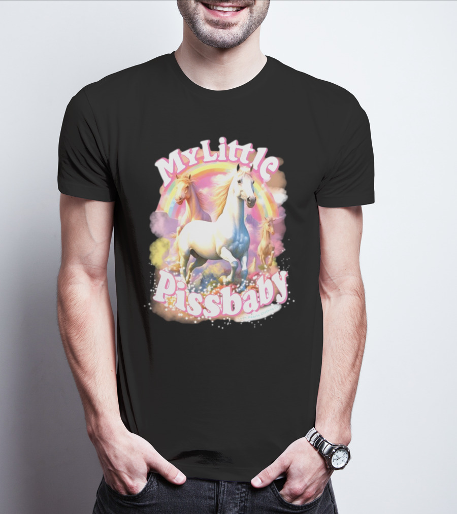 My Little Pissbaby Rainbow Horses T-Shirt
