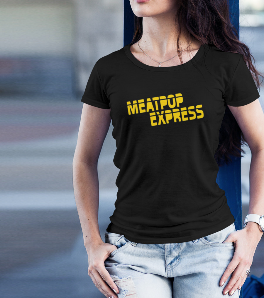 Meatpop Express Bold Yellow Stencil T-Shirt
