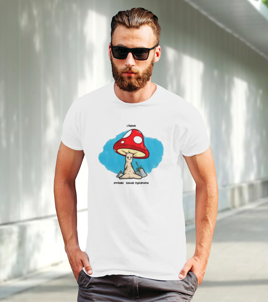 I Have IBS Mushroom Creature With Red Spotted Cap T-Shirt