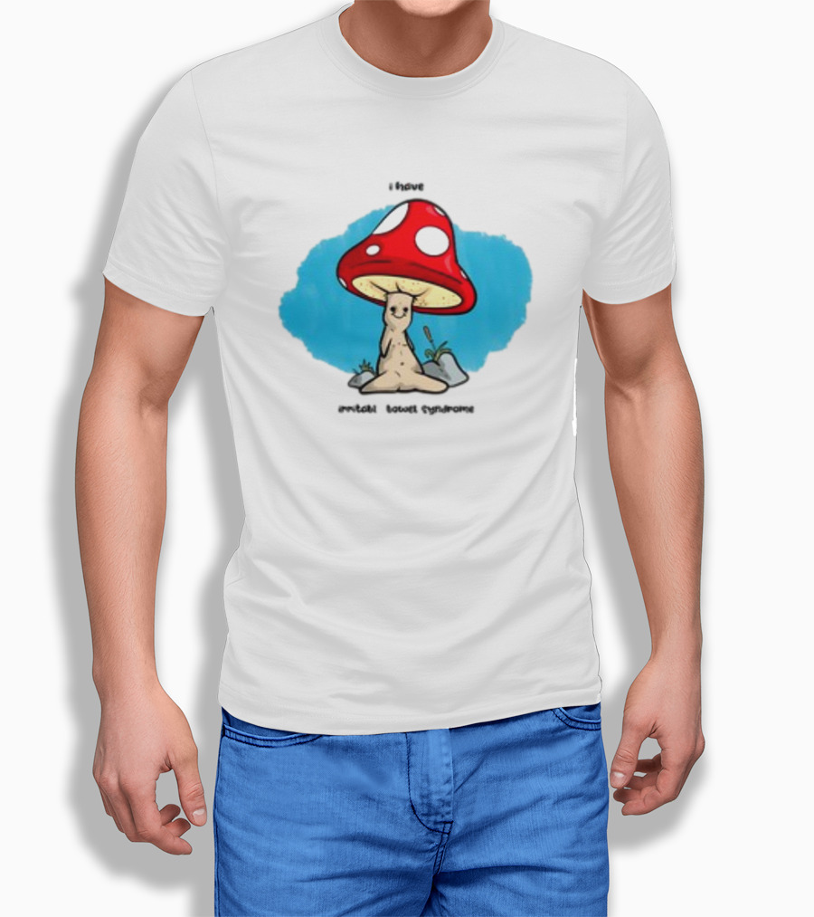 I Have IBS Mushroom Creature With Red Spotted Cap T-Shirt