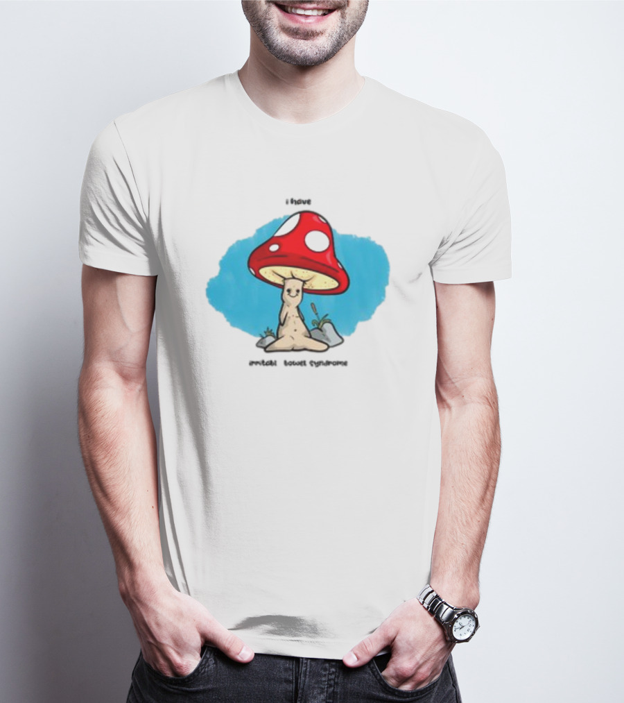 I Have IBS Mushroom Creature With Red Spotted Cap T-Shirt