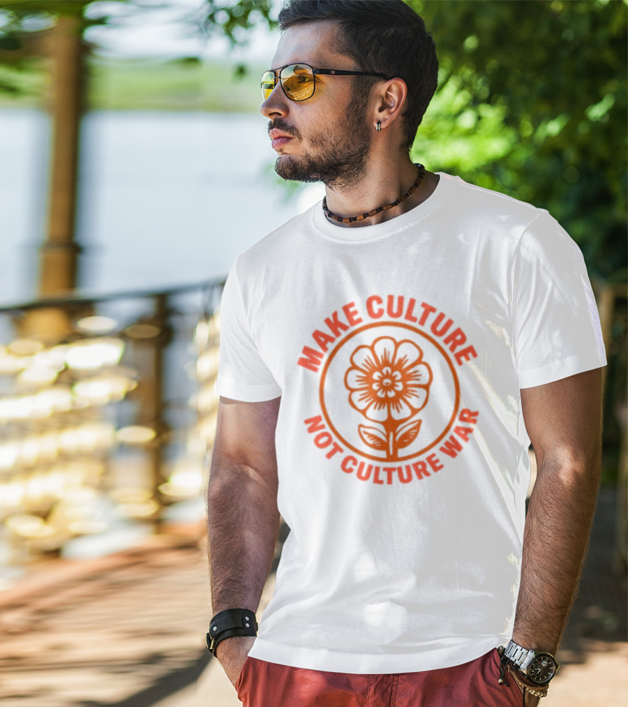 Crooked Make Culture Not Culture War Flower T-Shirt