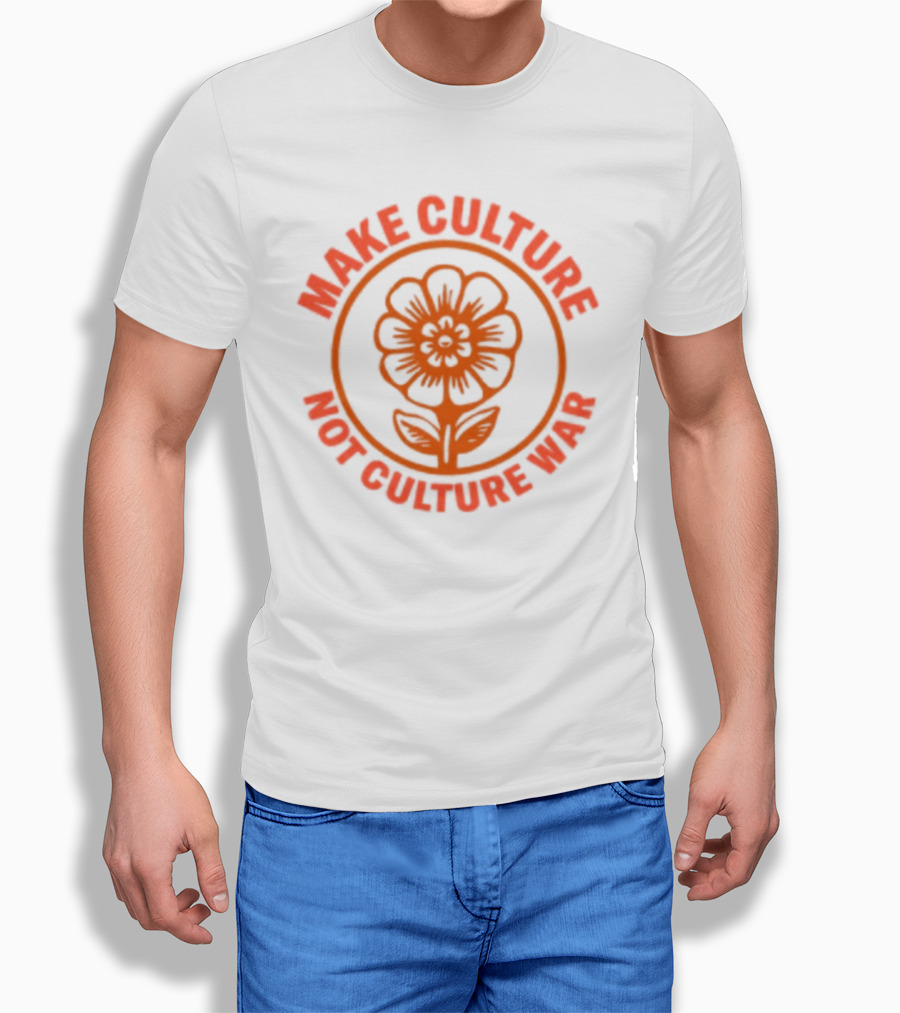 Crooked Make Culture Not Culture War Flower T-Shirt