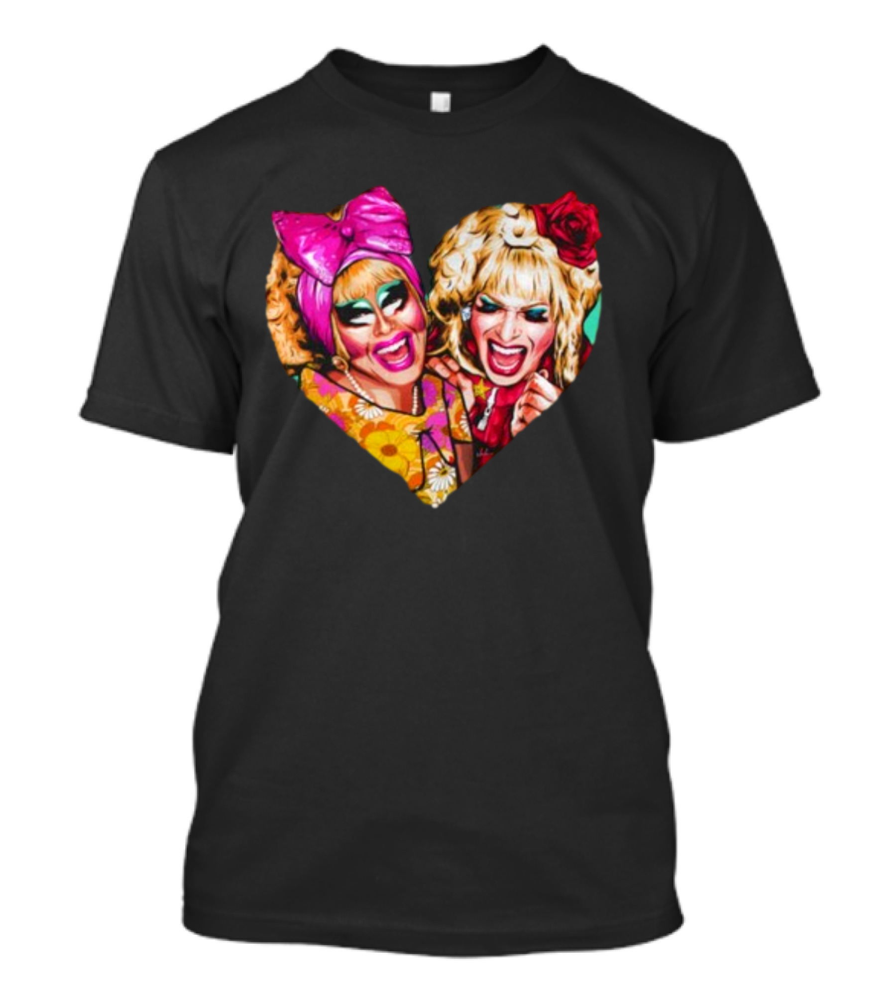 Funny Nordacious Trixie And Katya Heart Shape T-Shirt