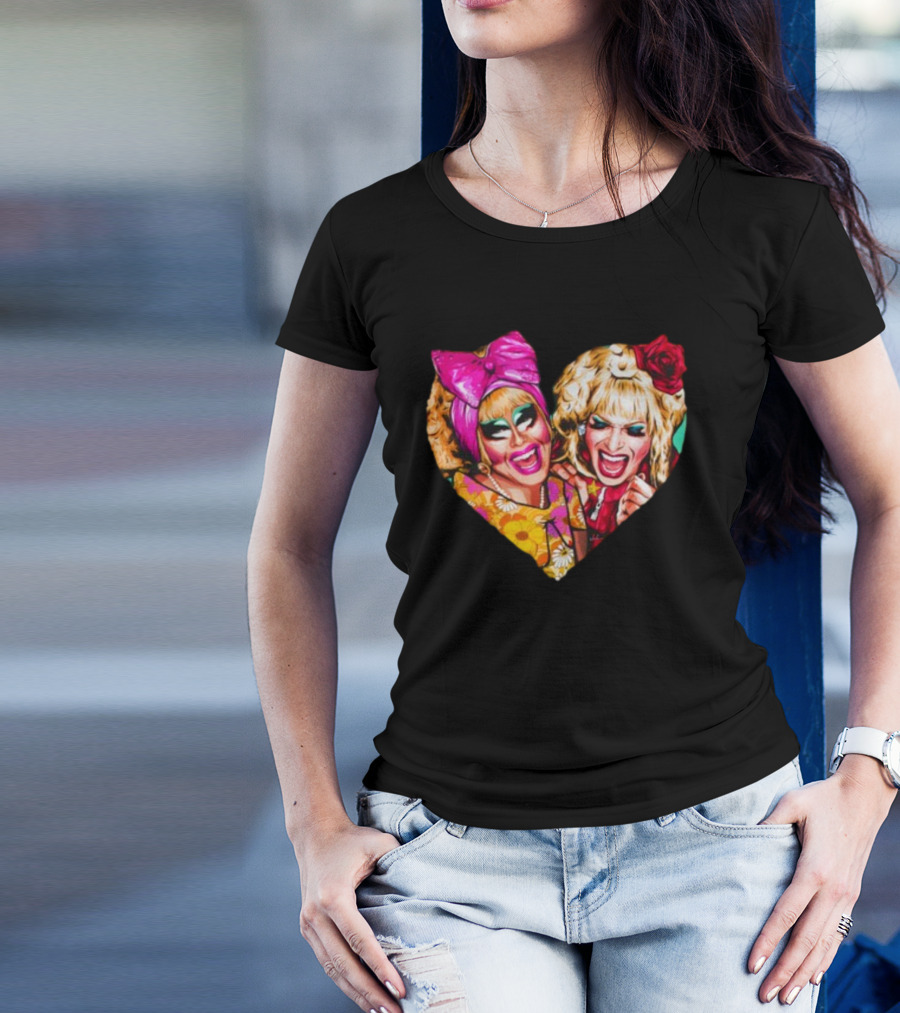 Funny Nordacious Trixie And Katya Heart Shape T-Shirt