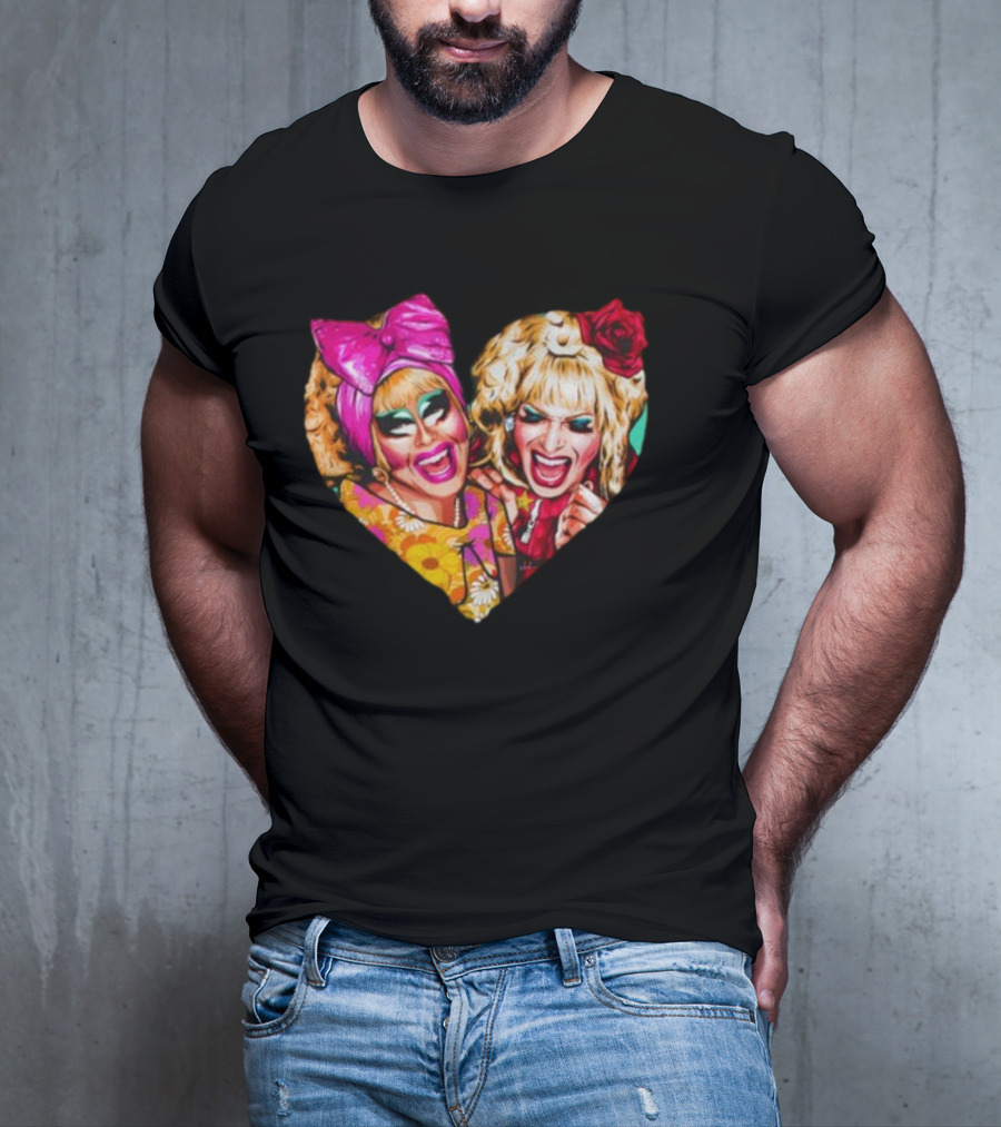 Funny Nordacious Trixie And Katya Heart Shape T-Shirt
