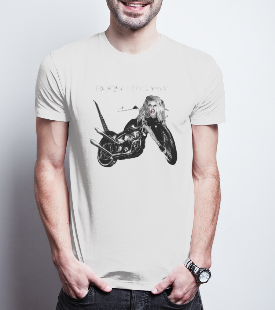 Born This Way Album Motorcycle Lady Gaga T-Shirt