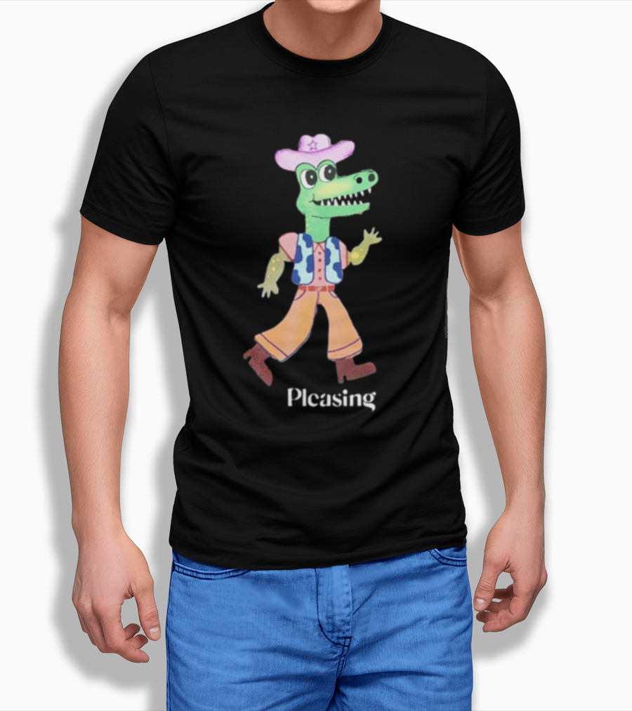 Pleasing Fancy Friends The Green Frog With Envy Cowboy Crocodile T-Shirt