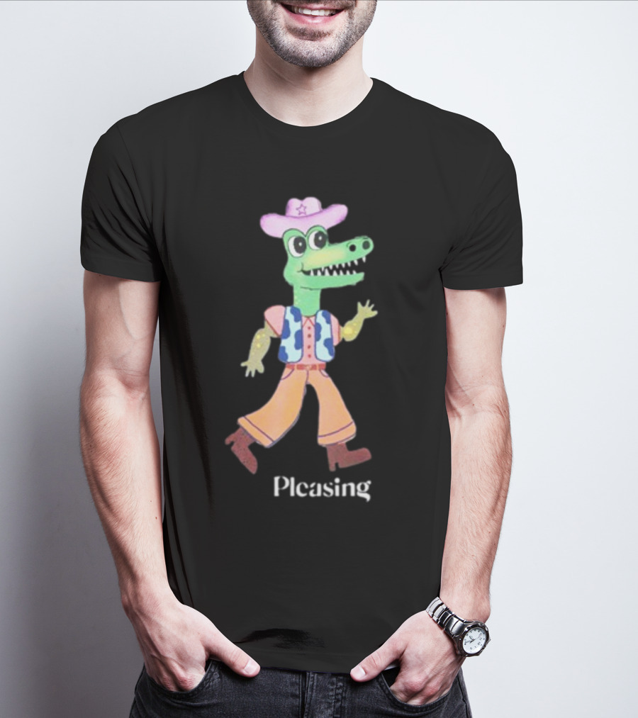 Pleasing Fancy Friends The Green Frog With Envy Cowboy Crocodile T-Shirt