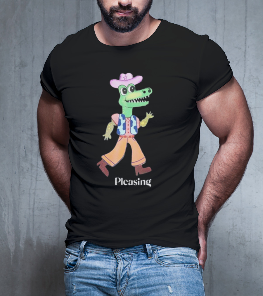 Pleasing Fancy Friends The Green Frog With Envy Cowboy Crocodile T-Shirt