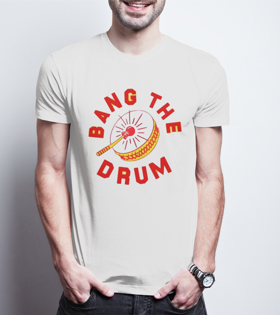 Bang The Drum Classic Percussion Icon T-Shirt