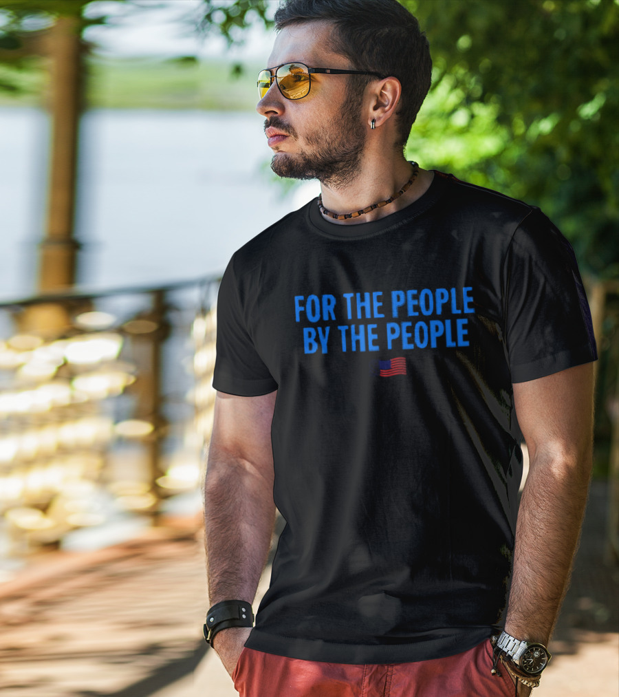 For The People By The People American Flag T-Shirt