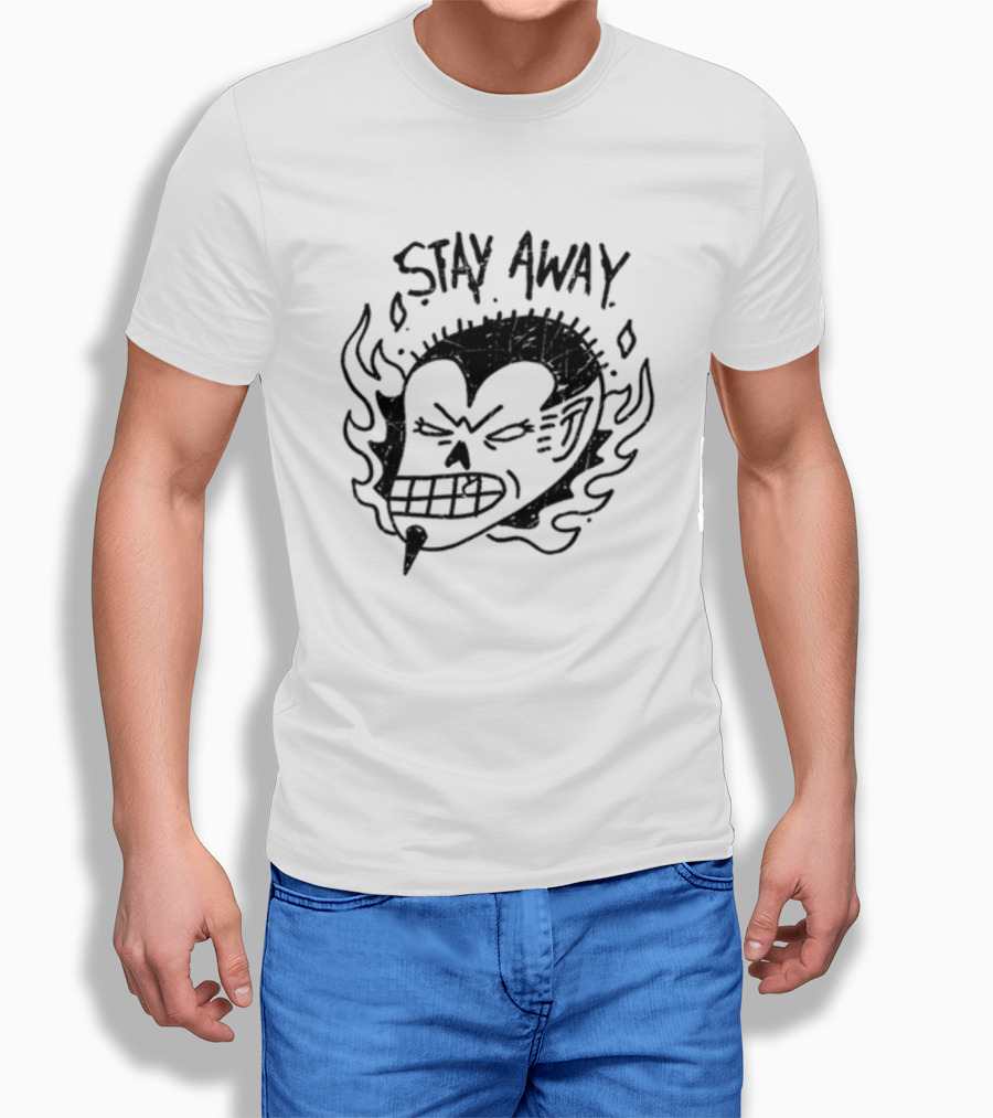 Stay Away Imalreadydead Skull Flame T-Shirt