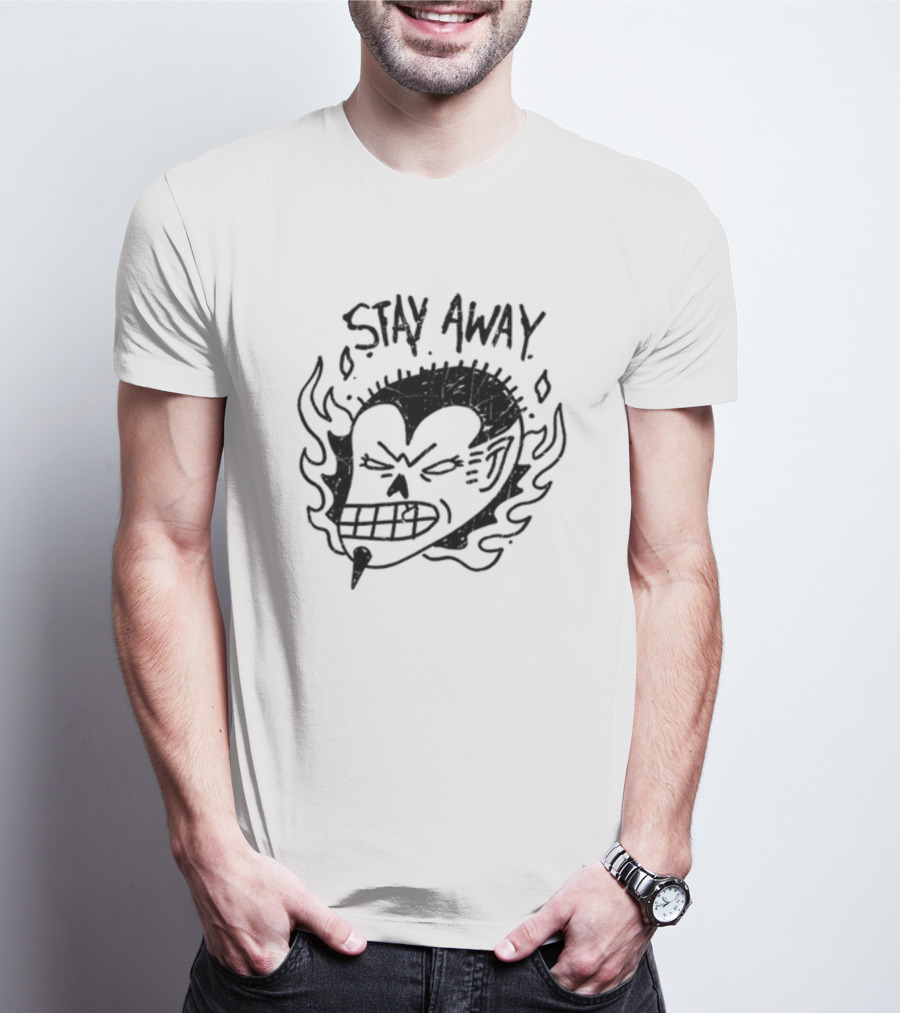 Stay Away Imalreadydead Skull Flame T-Shirt