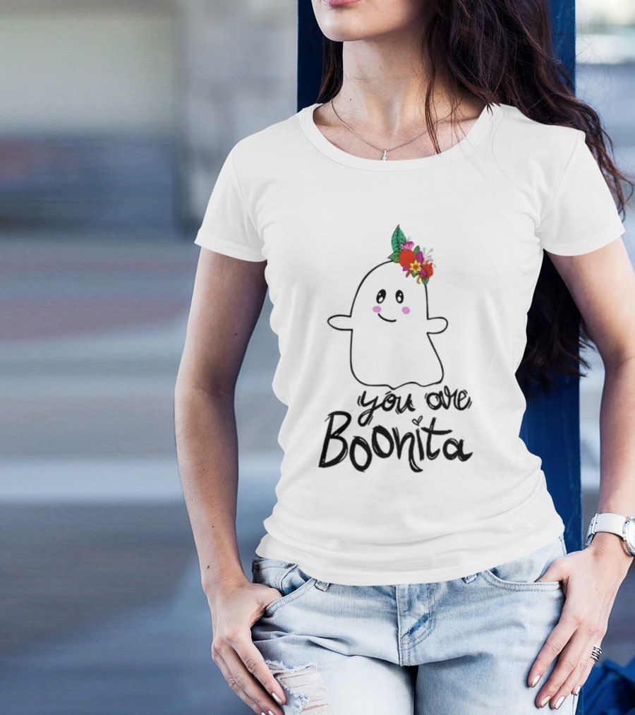 You Are Boonita Cute Ghost With Flower Crown T-Shirt