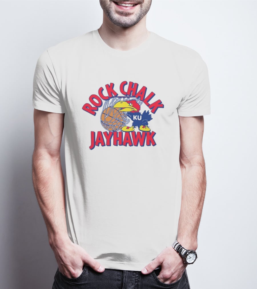 Rodger Sherman Rock Chalk Jayhawk KU Basketball T-Shirt