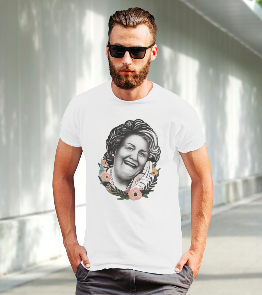 Hyacinth Bouquet With Floral Border And Telephone T-Shirt