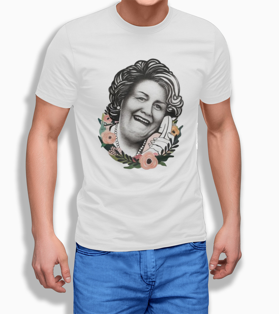 Hyacinth Bouquet With Floral Border And Telephone T-Shirt