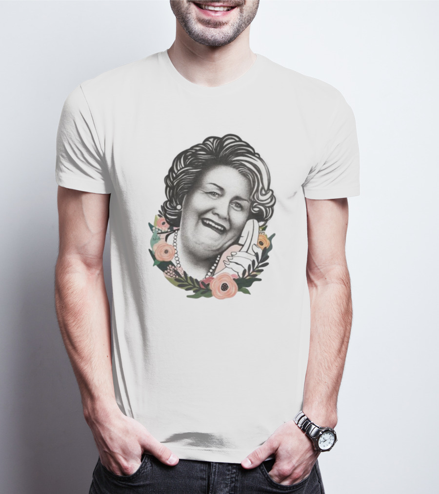 Hyacinth Bouquet With Floral Border And Telephone T-Shirt