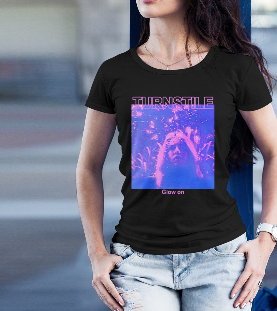 Turnstile Glow On Psychedelic Purple T-Shirt