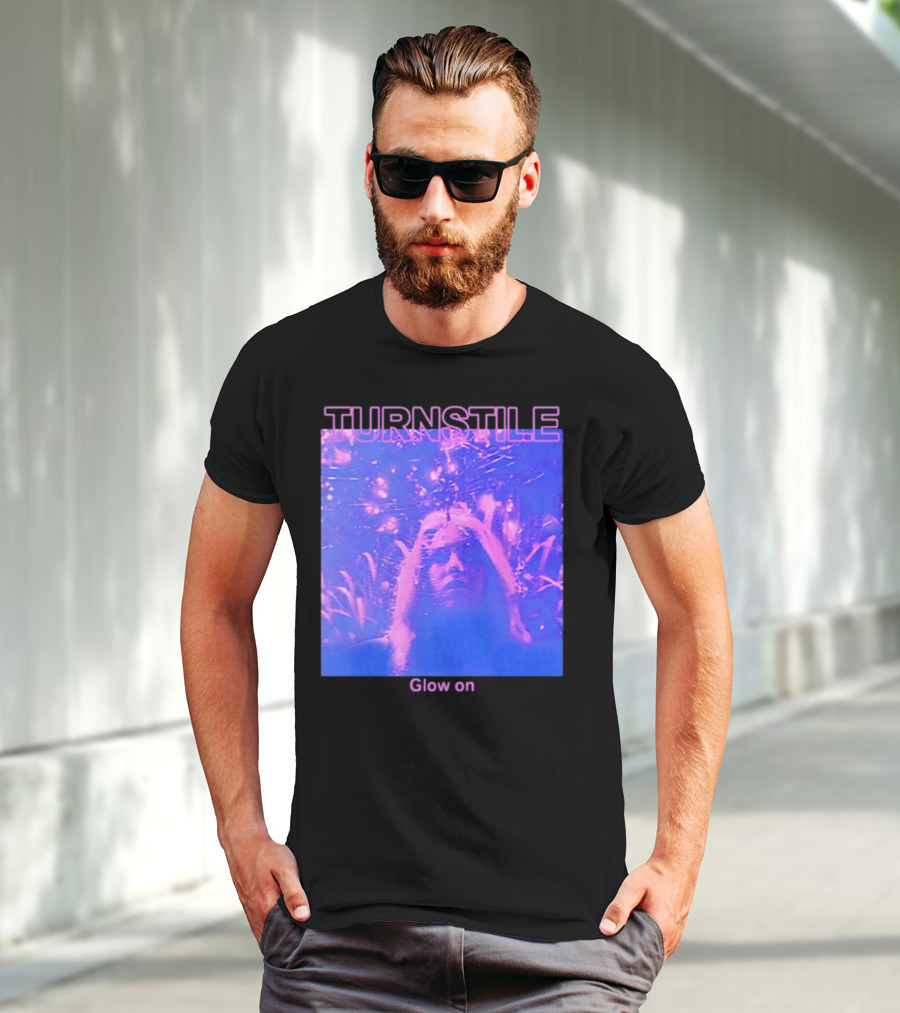 Turnstile Glow On Psychedelic Purple T-Shirt