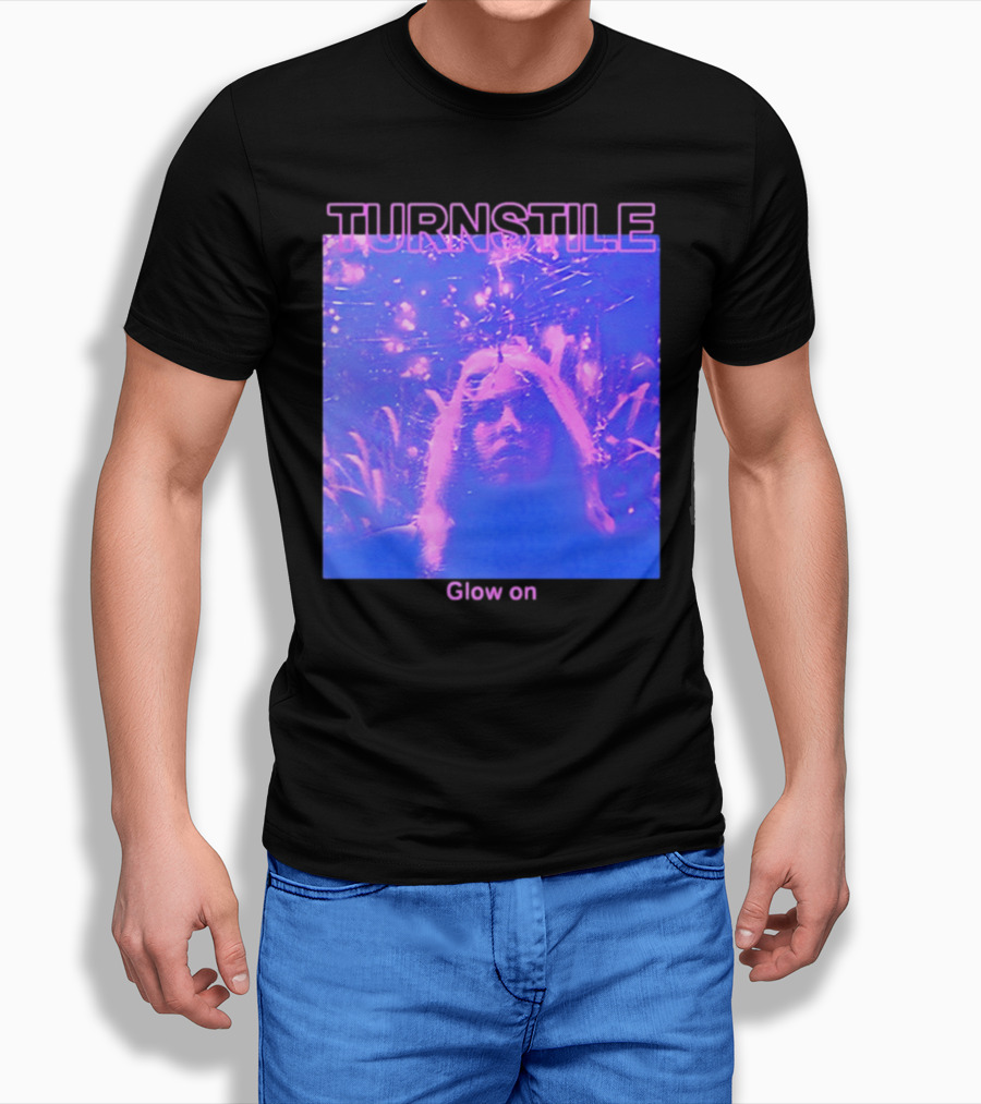 Turnstile Glow On Psychedelic Purple T-Shirt