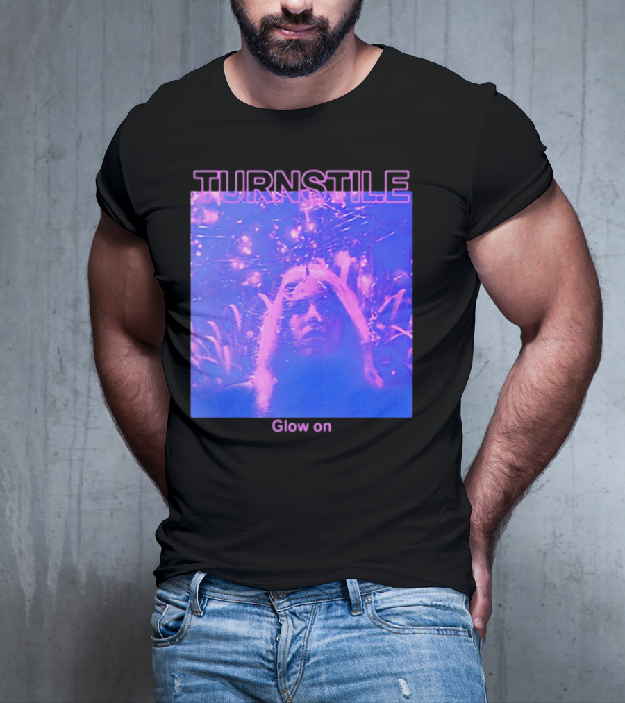 Turnstile Glow On Psychedelic Purple T-Shirt