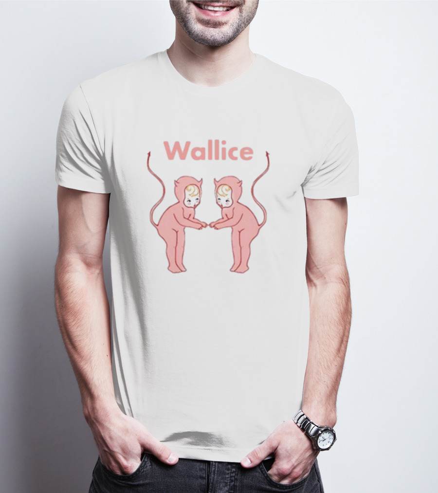 Wallice Little Devil Pink Twins T-Shirt