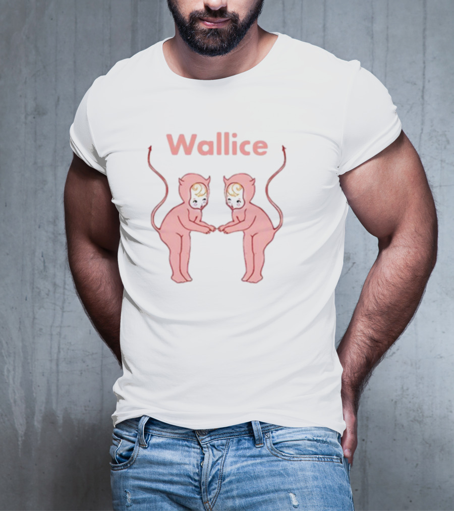Wallice Little Devil Pink Twins T-Shirt
