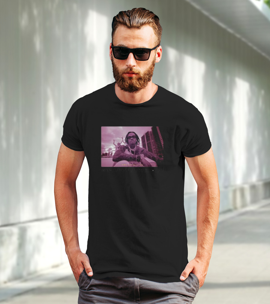 Gunnawunna #Fukumean Urban Style With Pink Tint And Skyline Background T-Shirt