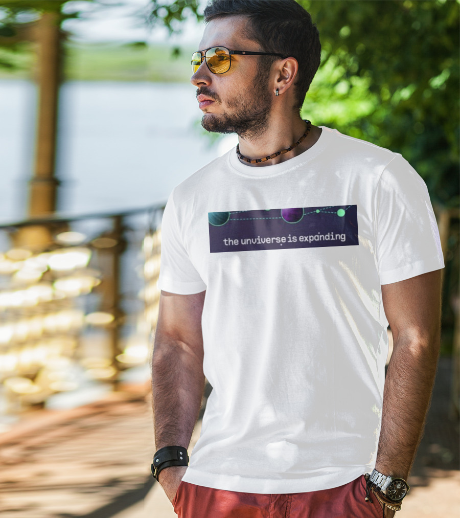 Jo3car The Universe Is Expanding Planets And Cosmic Lines T-Shirt