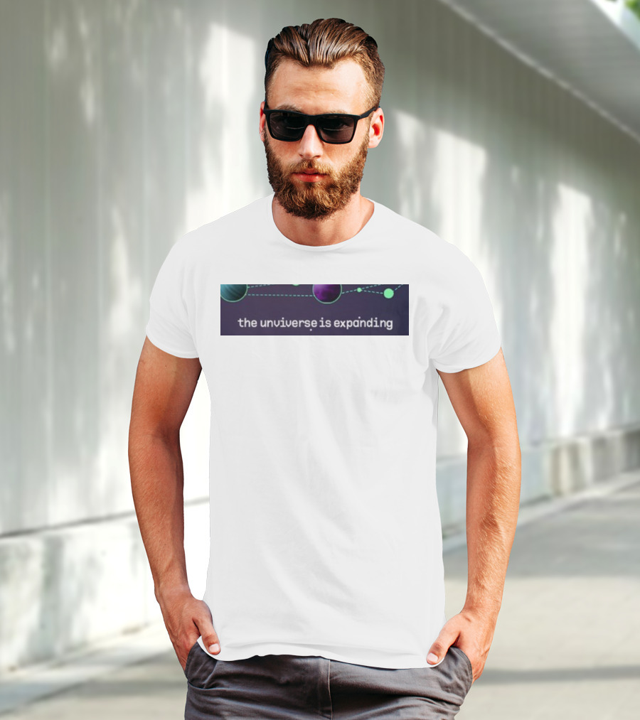 Jo3car The Universe Is Expanding Planets And Cosmic Lines T-Shirt