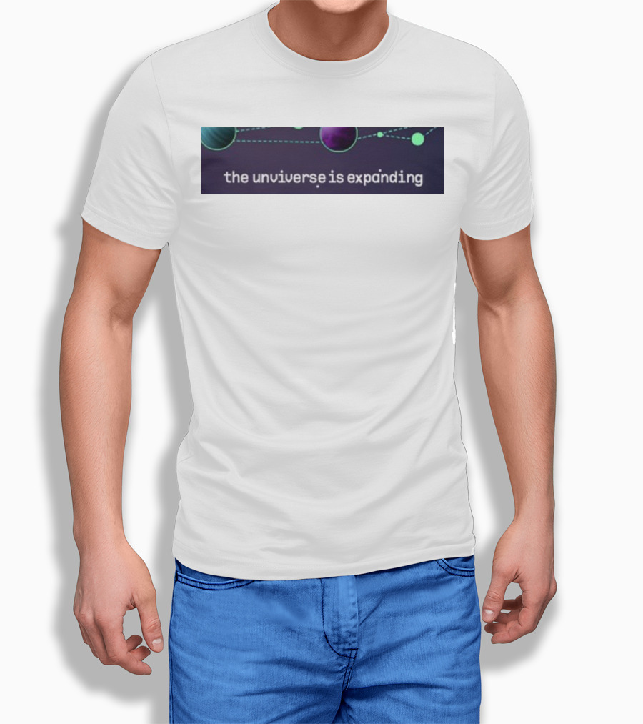 Jo3car The Universe Is Expanding Planets And Cosmic Lines T-Shirt