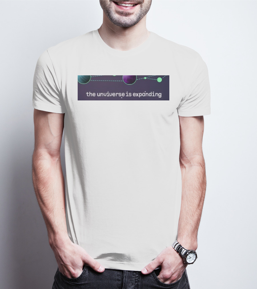 Jo3car The Universe Is Expanding Planets And Cosmic Lines T-Shirt