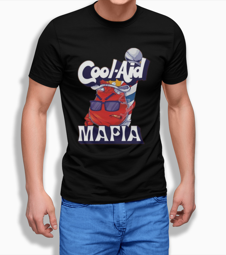 Cool-Aid Mafia Gangster Red Jug Smoking Shades T-Shirt