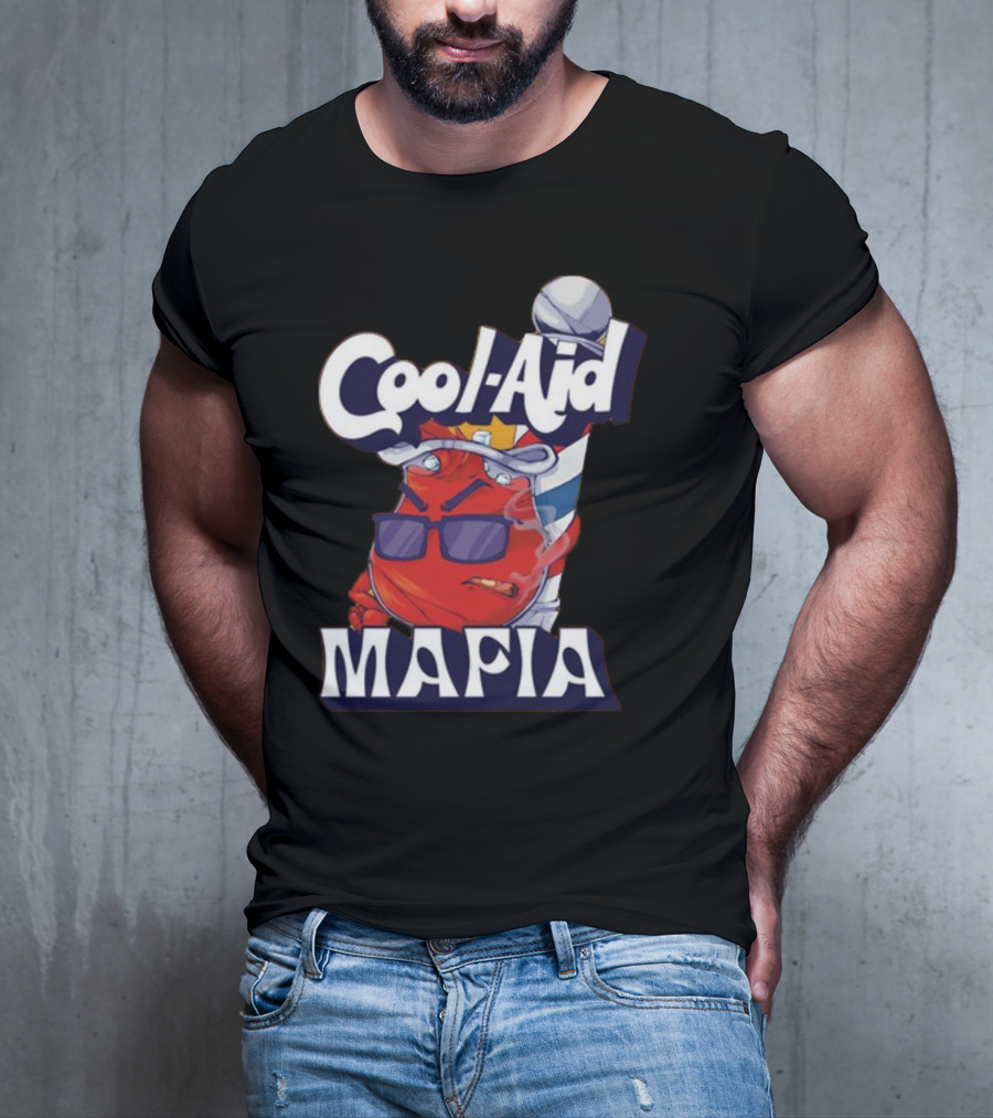 Cool-Aid Mafia Gangster Red Jug Smoking Shades T-Shirt