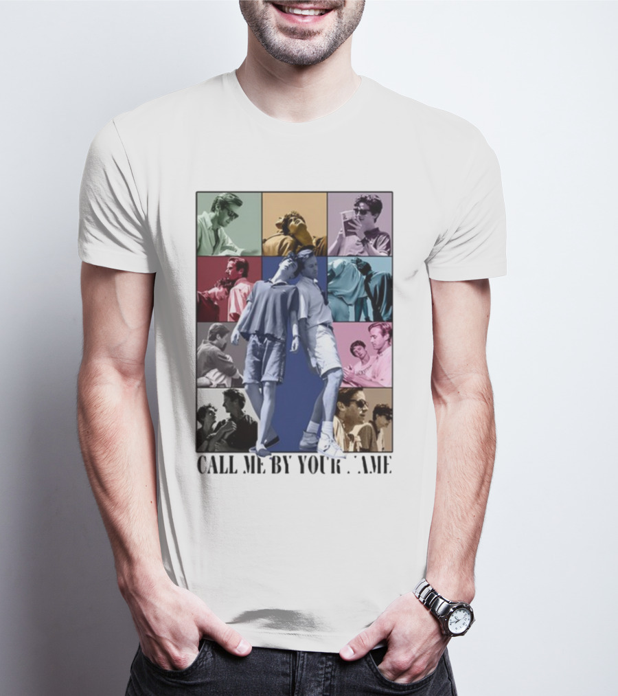 Call Me By Your Name Vintage Pop Art Collage Eras Tour T-Shirt