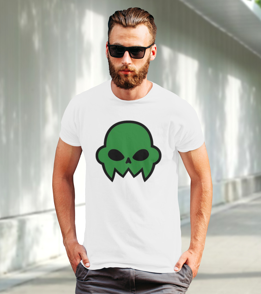 Jake's Green Skull Iconic Halloween Shadow T-Shirt