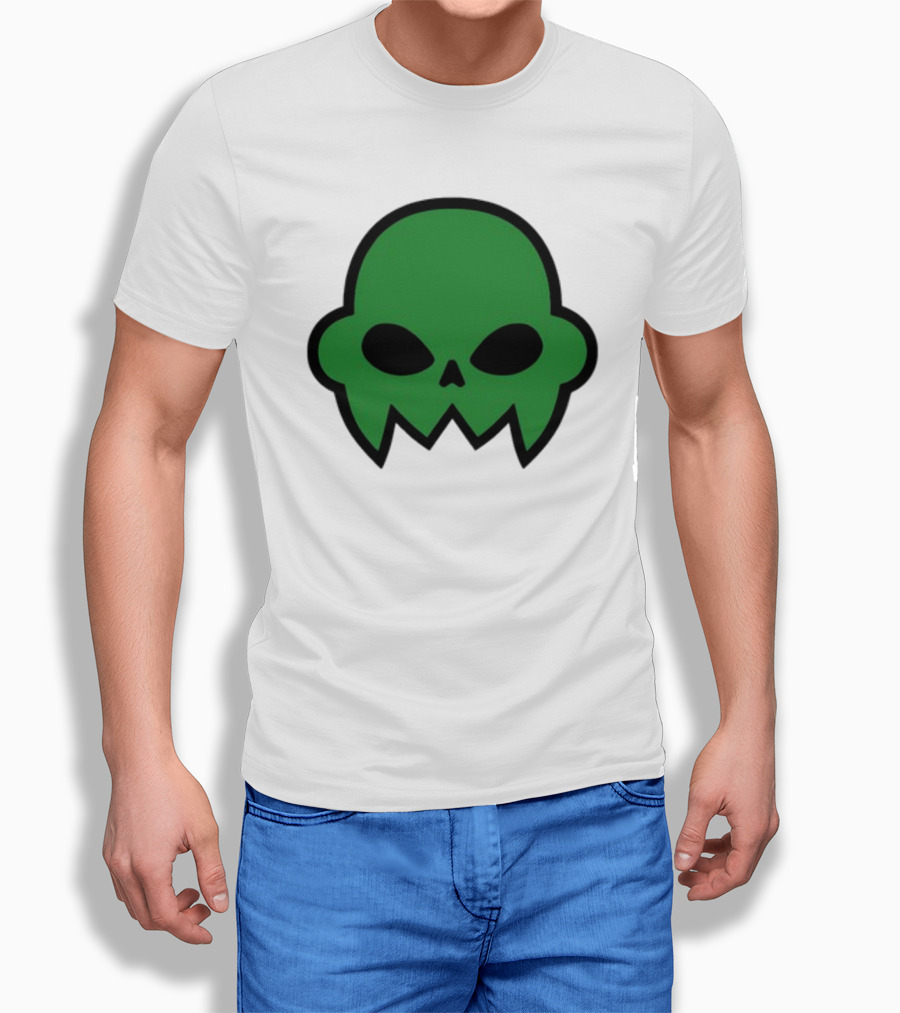 Jake's Green Skull Iconic Halloween Shadow T-Shirt