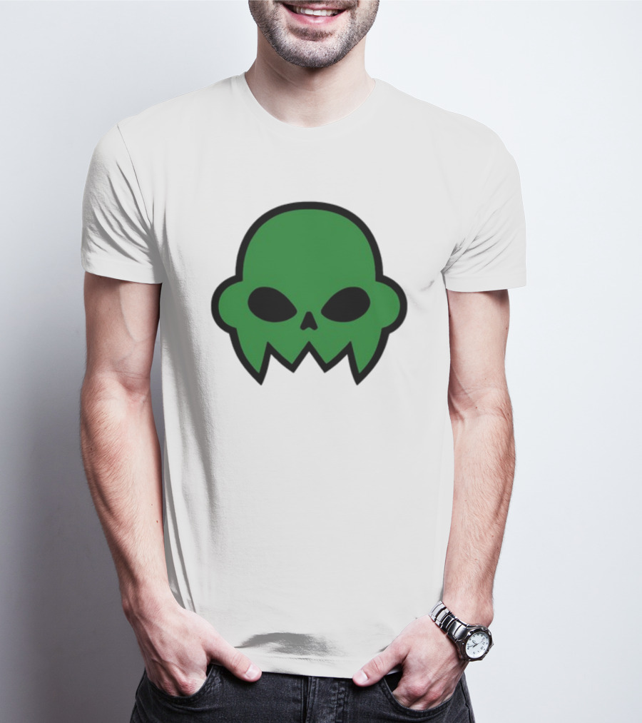 Jake's Green Skull Iconic Halloween Shadow T-Shirt