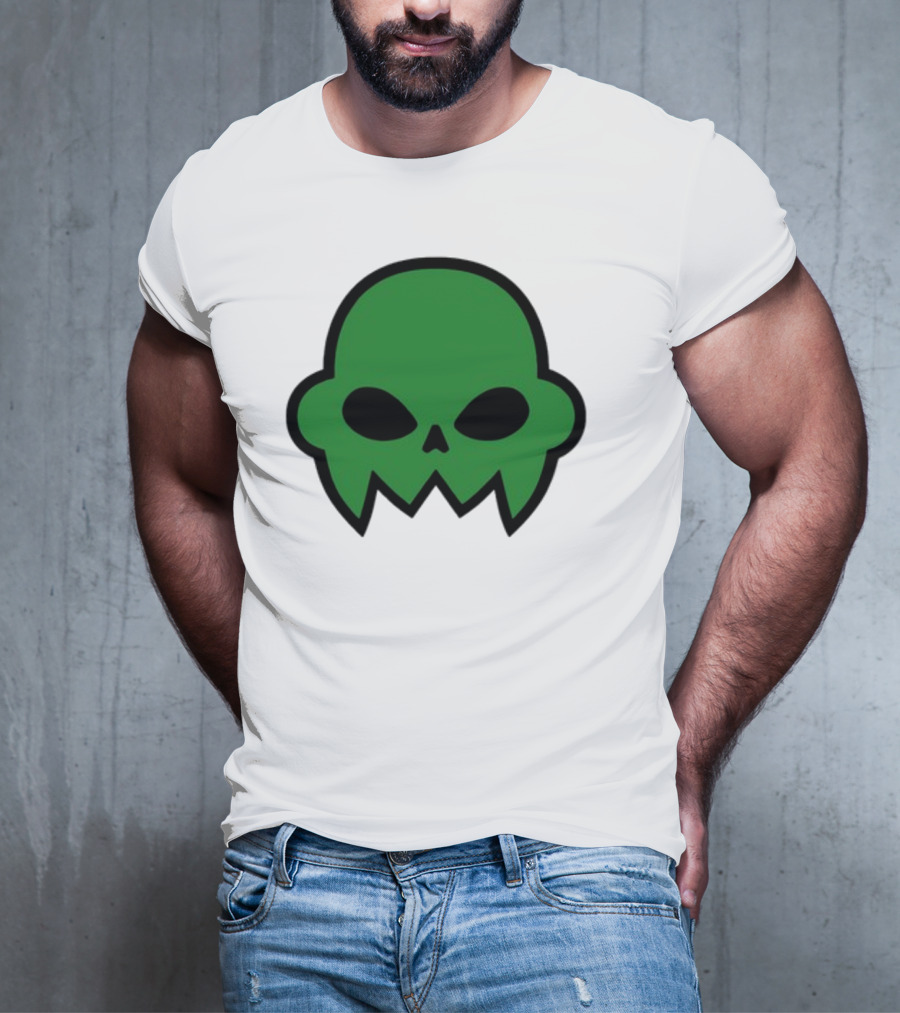 Jake's Green Skull Iconic Halloween Shadow T-Shirt