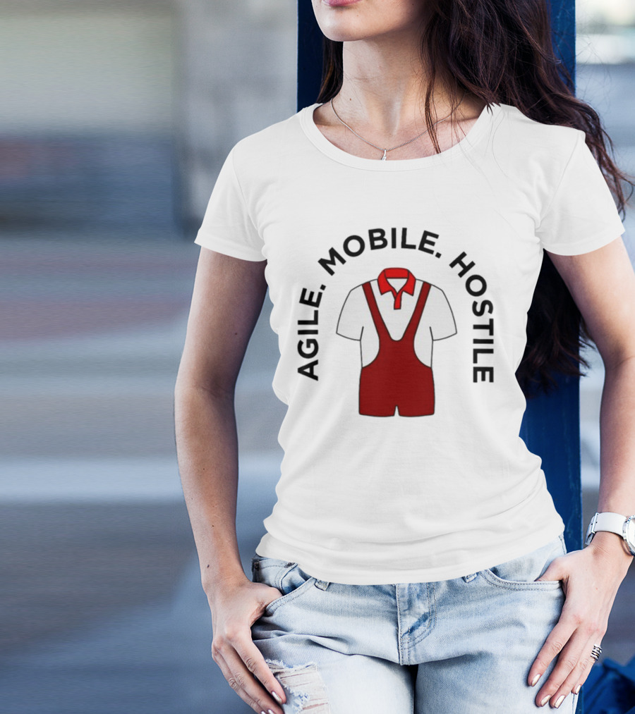 Agile Mobile Hostile Wrestling Innovation Foundation Polo Singlet T-Shirt