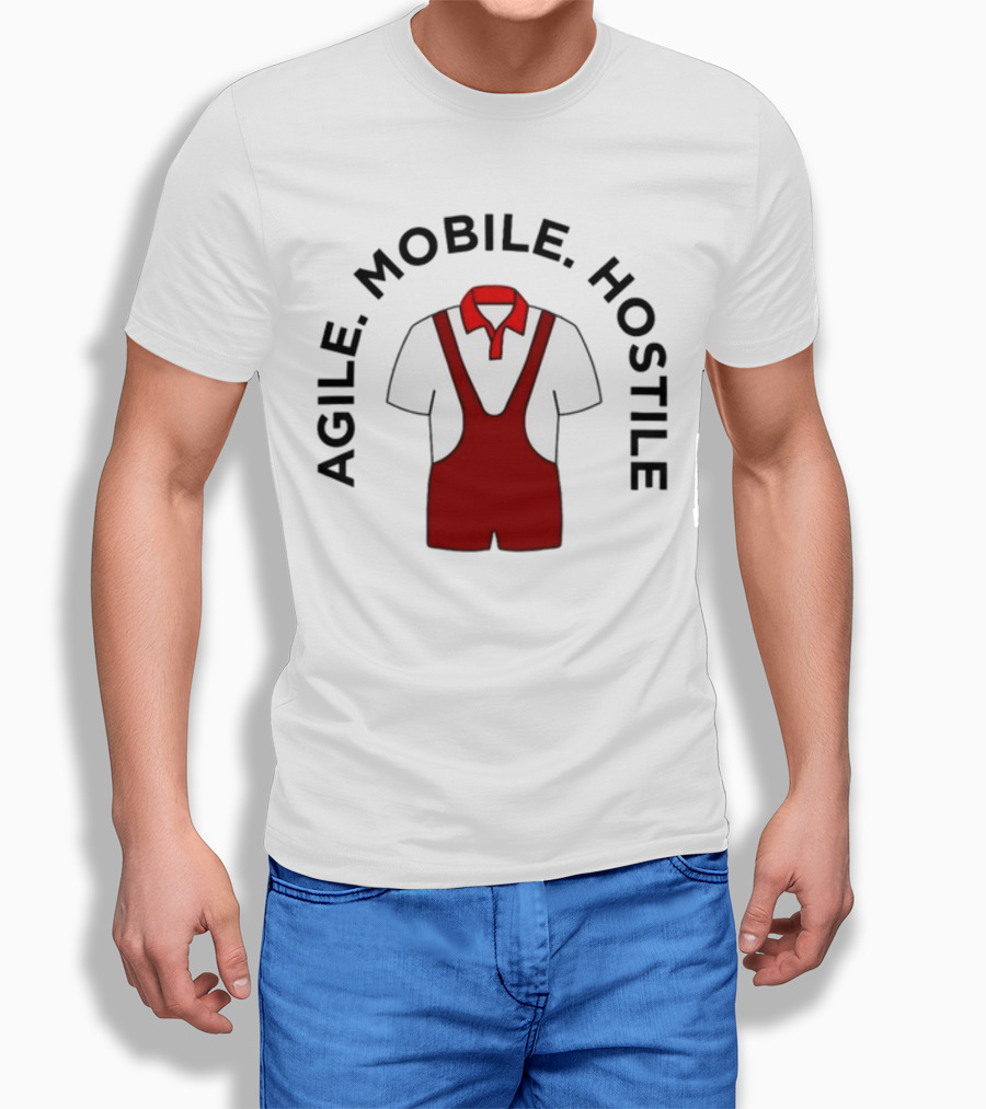 Agile Mobile Hostile Wrestling Innovation Foundation Polo Singlet T-Shirt