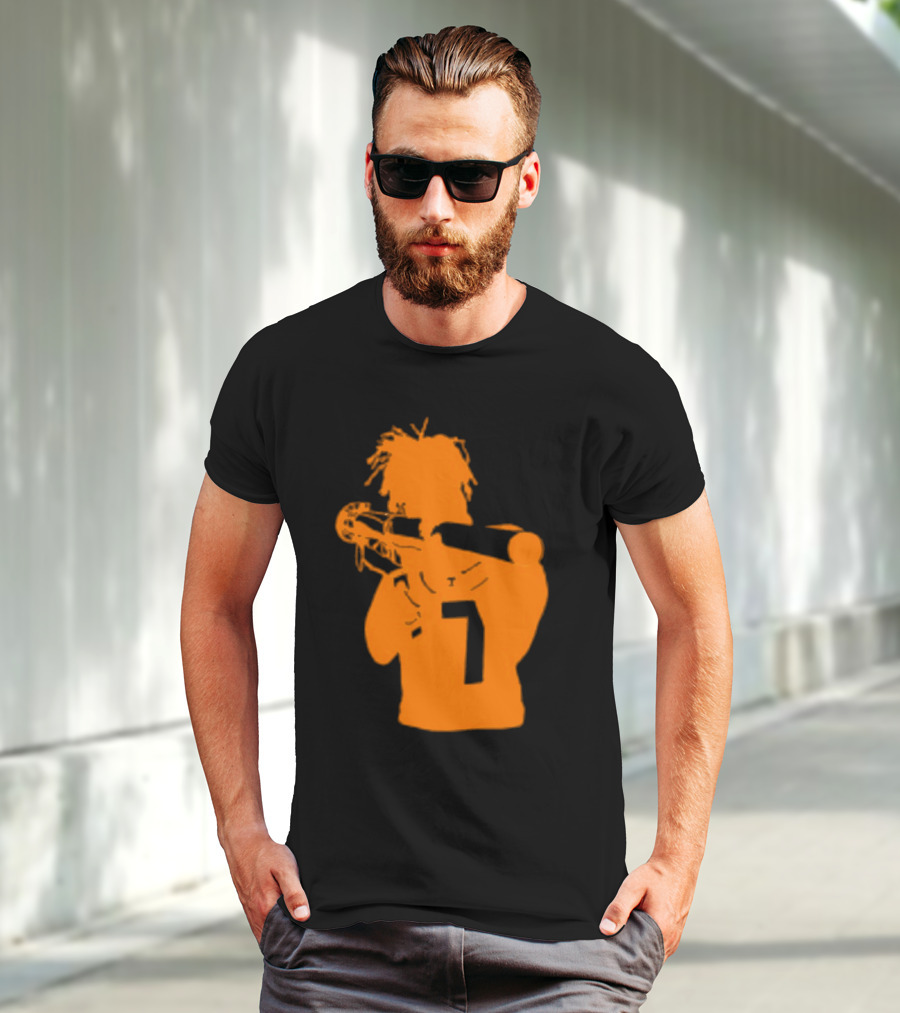 Vol Locked And Loaded Number 7 Football Rocket T-Shirt