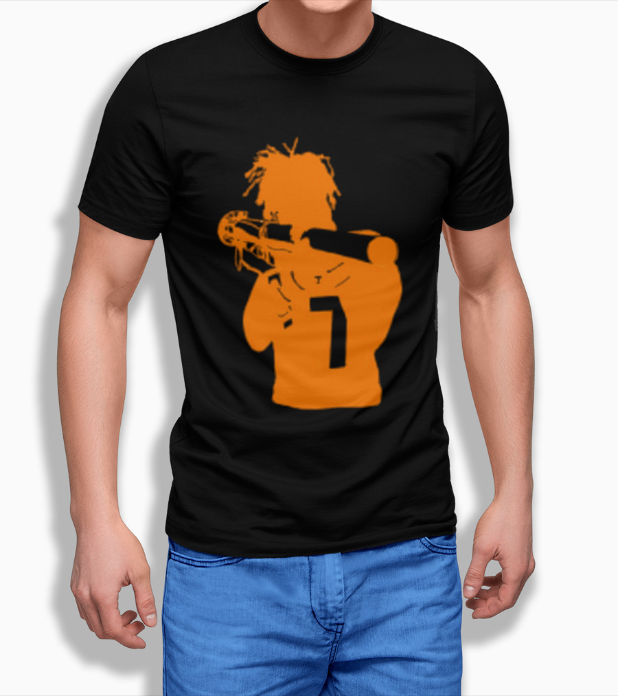 Vol Locked And Loaded Number 7 Football Rocket T-Shirt