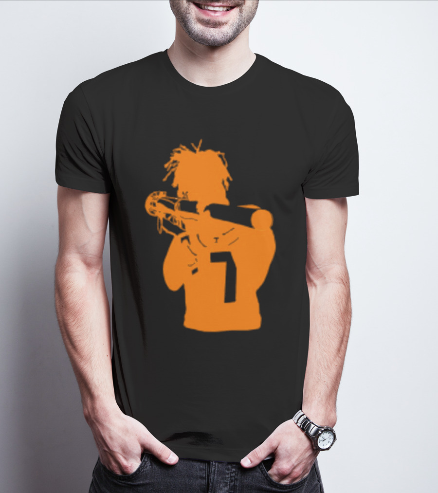 Vol Locked And Loaded Number 7 Football Rocket T-Shirt