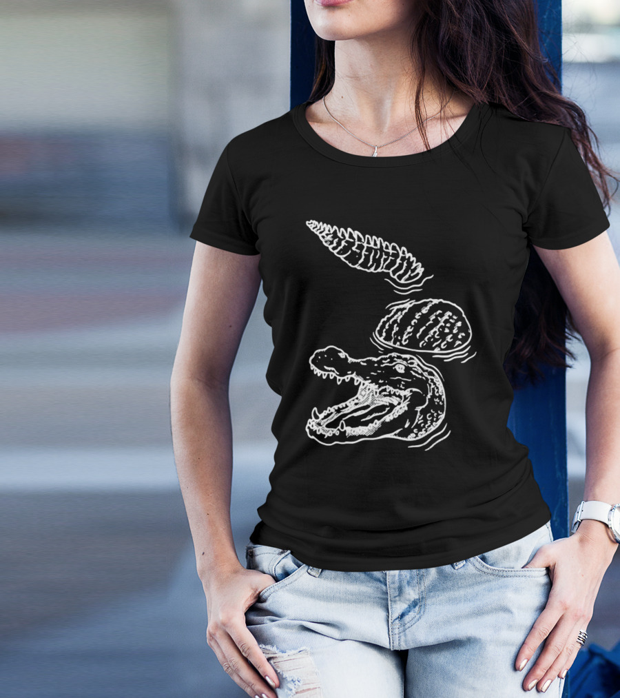 Let's Trip Crocodile Alligators Ice Cream Cone Fusion T-Shirt