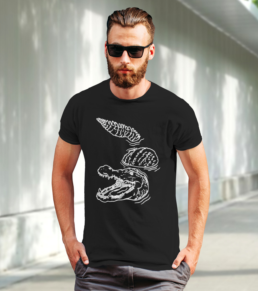 Let's Trip Crocodile Alligators Ice Cream Cone Fusion T-Shirt