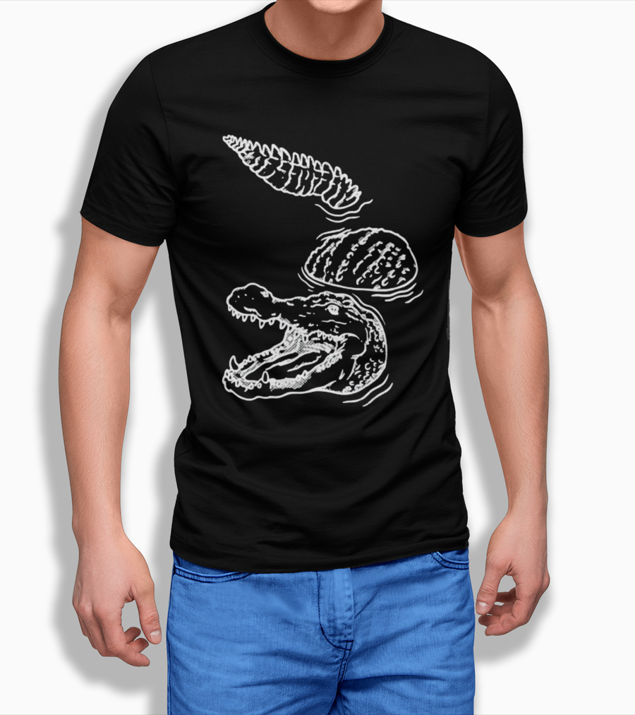 Let's Trip Crocodile Alligators Ice Cream Cone Fusion T-Shirt